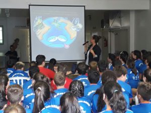 Palestra sobre meio ambiente é realizada durante Festival Internúcleos no Núcleo Pitanga/PR.